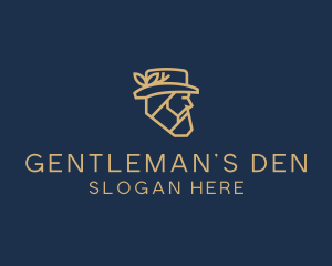 Gentleman Barber Salon logo design