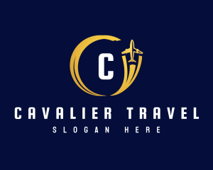 Travel Airplane Flight logo design