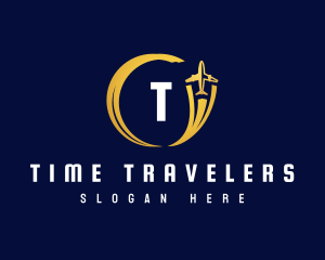 Travel Airplane Flight logo design