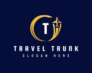 Travel Airplane Flight logo design