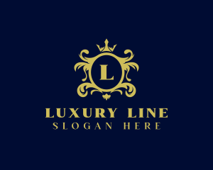 Luxury Royal Crown Crest logo design