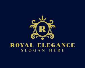 Luxury Royal Crown Crest logo design