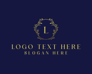 Upscale Floral Wreath logo