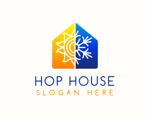 Hot Cold House logo design