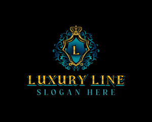 Luxury Royal Shield logo design