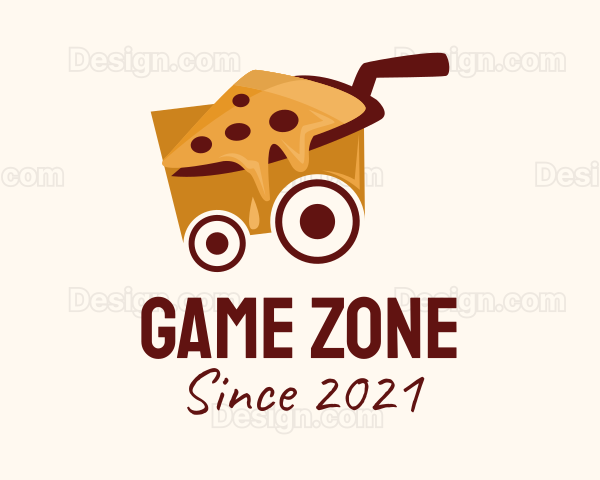 Pizza Food Cart Logo