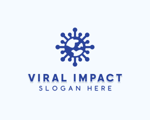 Global Virus Pandemic logo design