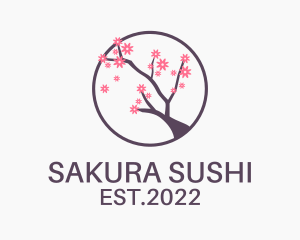 Sakura Flower Garden  logo design