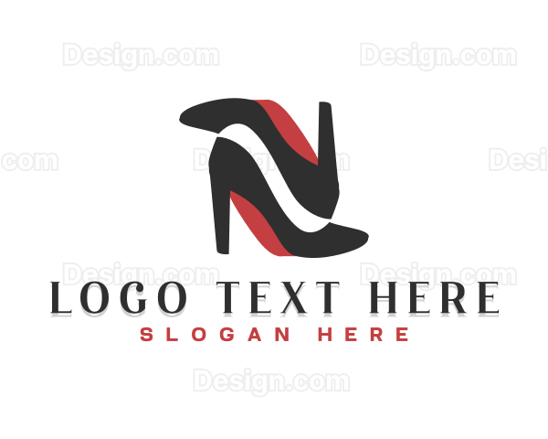 Fashion Woman Stiletto Logo