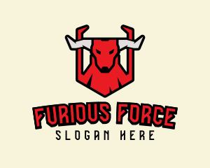 Angry Bull Horns logo design