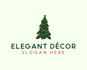 Decorative Pine Tree logo design