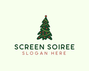 Decorative Pine Tree logo design