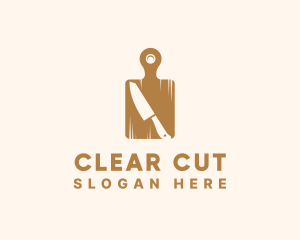 Cutting Board Knife logo design