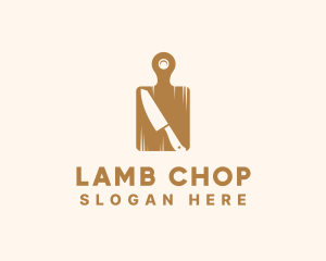 Cutting Board Knife logo design