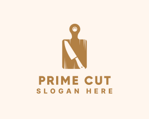 Cutting Board Knife logo design