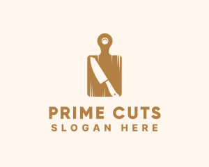 Cutting Board Knife logo design