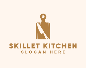 Cutting Board Knife logo design