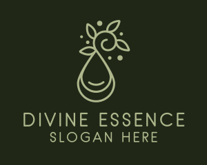 Herbal Massage Oil  logo design