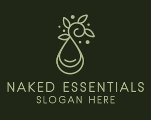 Herbal Massage Oil  logo design