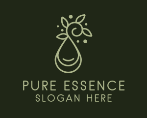 Herbal Massage Oil  logo design