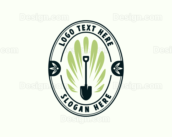 Plant Shovel Landscaping Logo