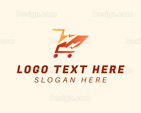 Grocery Market Cart Logo