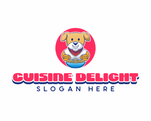 Dog Noodle Bowl logo design