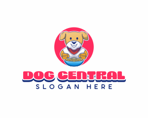 Dog Noodle Bowl logo design