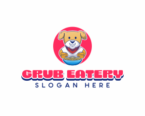 Dog Noodle Bowl logo design