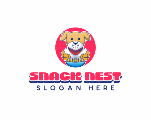 Dog Noodle Bowl logo design