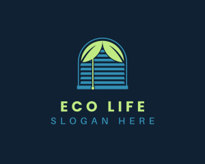 Eco Window Blinds logo design