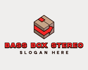 Box Arrow Courier logo design