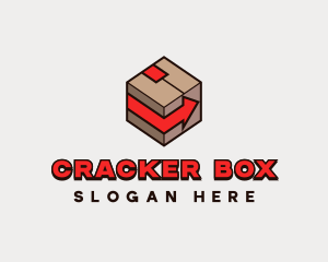 Box Arrow Courier logo design