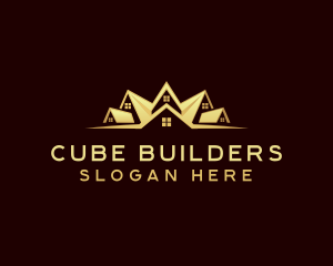 Real Estate Roof Builder logo design