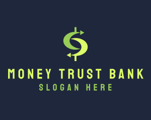 Money Changer Arrow logo design