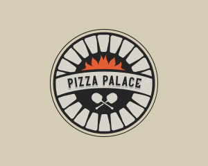 Pizza Flame Oven logo design