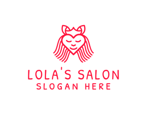 Royal Heart Salon logo design