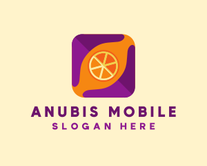 Orange Fruit Mobile App  logo design