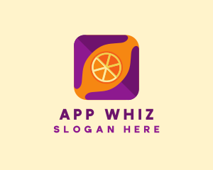 Orange Fruit Mobile App  logo design