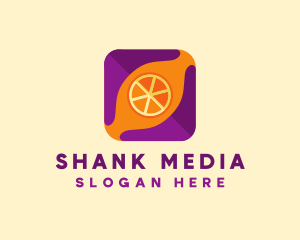 Orange Fruit Mobile App  logo design