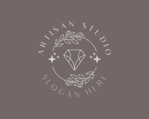 Crystal Diamond Jewelry logo design