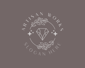 Crystal Diamond Jewelry logo design