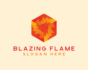 Solar Fire Cube logo design