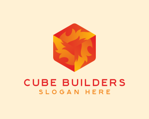 Solar Fire Cube logo design