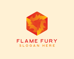 Solar Fire Cube logo design