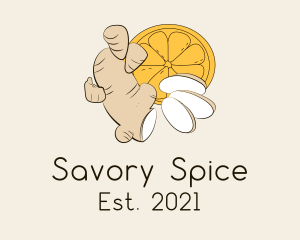 Organic Ginger Spice logo design