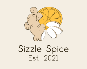 Organic Ginger Spice logo design