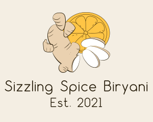 Organic Ginger Spice logo design