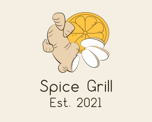 Organic Ginger Spice logo design