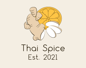 Organic Ginger Spice logo design